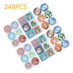 120/240PCS Baby Mosquito Repellent Stickers Plant Mosquito Repellent Patch Children's Waterproof Bandage Cute Bandage