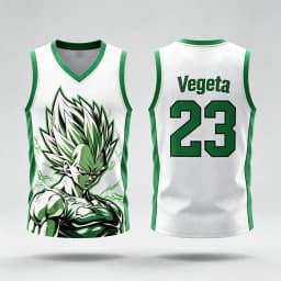 Dragon Ball Vegeta Super Saiyan #23 Basketball Jersey Tank Top Anime Print Breathable Sportswear Unisex Streetwear for Fans Kids