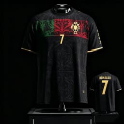 Ronaldo Portugal Jersey Football Top Men T Shirt Women Tee Boys Top Children Parent Child Quick Dry Short Sleeves Kids Tshirt