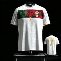 Ronaldo Portugal Jersey Football Top Men T Shirt Women Tee Boys Top Children Parent Child Quick Dry Short Sleeves Kids Tshirt