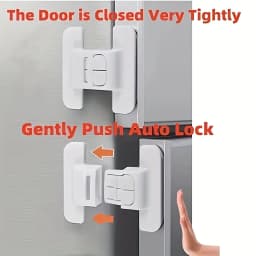8Pcs Universal Refrigerator Lock Household Refrigerator Door Closer Multi-function Cabinet Door Lock Kids Security Protection