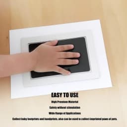 Newborn Baby Handprint and Footprint Paw Print Kit 1 Clean Touch Ink Pads 2 Imprint Cards Pet Inkless Infant Hand and Feet Stamp