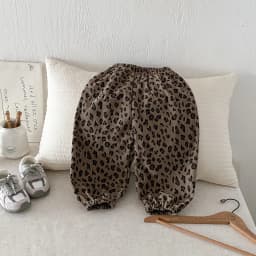 Fashion Casual Floral Pants Children's Spring Autumn Wear Simple Versatile Trousers Toddler New Style Thin Loose Leopard Pants