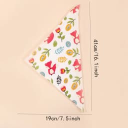 5pcs Baby Saliva Towel Triangle Scarf Pure Cotton Bandana Waterproof Bibs Newborn Boys Girls Absorbent Cloth Bib Saliva Scarf