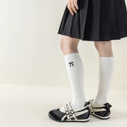 Spring Autumn Girls Knee High Socks Cotton Bow Embroidery Socks for 3-12Y Kids Solid Color Sweet Long Tube Stockings