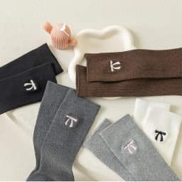 Spring Autumn Girls Knee High Socks Cotton Bow Embroidery Socks for 3-12Y Kids Solid Color Sweet Long Tube Stockings