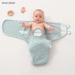 INSULAR New Summer Thick Swaddle 100% Cotton Newborn Infant Bags Wrapping Baby Sleep Sack Diaper Cocoon For Newborns Bags 1pc