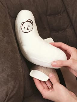 1Pc Car Seat Headrest. Baby H-Shaped Neck Pillow, Soft and Fluffy Head Support, Adjustable Velcro Design, Suitable for Car Seats, a Must-Have for Baby Strollers