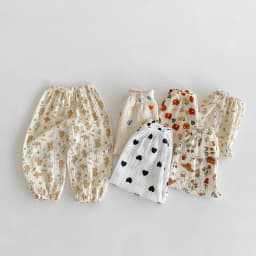 Anti Mosquito Pants For Children Clothing Summer New Style Kids Girl's Floral Trousers Loose Casual Baby Harem Pants 9m-6y 2024