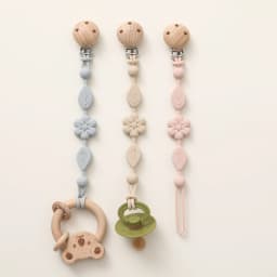 1pcs Baby Silicone Pacifier Chains, Flower Anti Loss Adjustable Pacifier Holder For Newborn, Suitable For Baby Toy Products