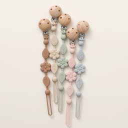 1pcs Baby Silicone Pacifier Chains, Flower Anti Loss Adjustable Pacifier Holder For Newborn, Suitable For Baby Toy Products