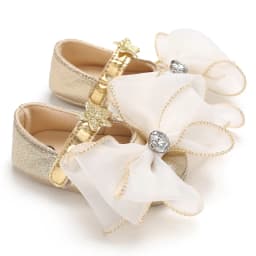 Infant Pre-Walker Shoes 0-1Year Baby Girls Princess Sandals Bowknot Soft Sole Elegant Formal Walking Shoes