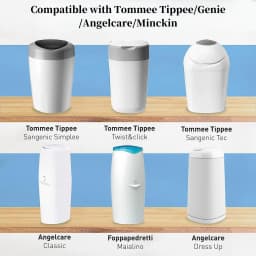 Diaper Pail Refill Bags for Sangenic Tommee Tippee for Genie for Angelcare for Munchkin