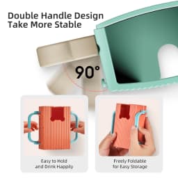 Adjustable Toddler Juice Box Holder - Baby Food and Juice Box Anti-Extrusion Bracket, Milk Carton Cup Holder with Portable