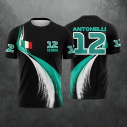 2026 New Racing No. 63 Rider George Russell Fan 3D Printed Pattern T-Shirt Men Women Summer Casual Short Sleeve Family Matching