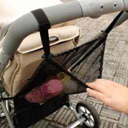 Baby Stroller Hanging Net Bags Stroller Accessories Portable Large Capacity Pram Storage Pocket Infant Products Organizer Bag