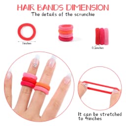 100PCS Colorful Basic Nylon Ealstic Hair Band For Girl Ponytail Hold Scrunchie Rubber Band Kid Headwear Kids Accessories