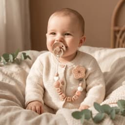 2026 Personalized Baby Pacifier Clip Custom Name Wooden Dummy Chain Silicone Teether Holder BPA Free Baby Shower Gift