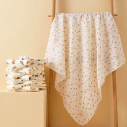 Simple Style Printed Baby Blanket Made of Gauze Material, Newborn Swaddle Blanket, Baby Swaddle Blanket, Gauze Wrap, Bedding, Baby Bath Towel, Infant Products
