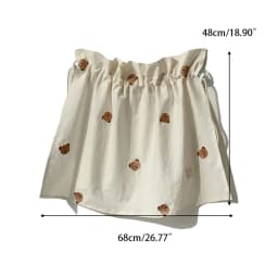 Baby Car Curtain Sun Protection Sunshade for Children UV Protect Window Curtain Kawaii Embroidered Bear Cart Accessories