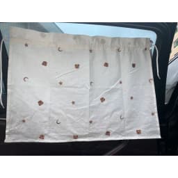 Baby Car Curtain Sun Protection Sunshade for Children UV Protect Window Curtain Kawaii Embroidered Bear Cart Accessories