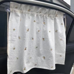 Baby Car Curtain Sun Protection Sunshade for Children UV Protect Window Curtain Kawaii Embroidered Bear Cart Accessories