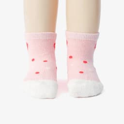 6 Pairs Girls Socks Cartoon Flower Heart Pattern Non-Slip Floor Socks for Kids Baby Toddler All-Season