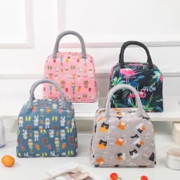 Cartoon Lunch Bag Portable Insulated Thermal Heat Children's Bento Bag Picnic Tote Kid School Lunch Box Bags Cooler Ice Pack New