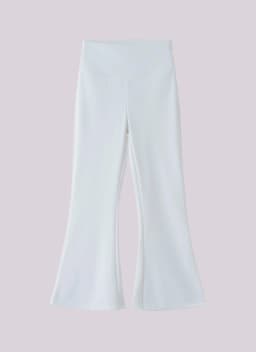 Girls Flared Pants High Waist Yoga Leggings Teenagers Stretch Elastic Waistband Kids Sportswear Trousers Autumn Spring