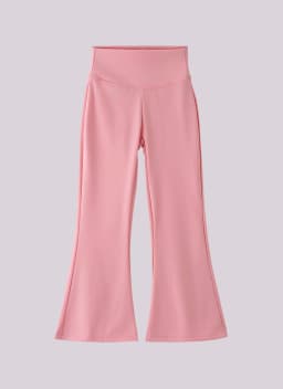 Girls Flared Pants High Waist Yoga Leggings Teenagers Stretch Elastic Waistband Kids Sportswear Trousers Autumn Spring