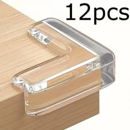 4/8/12pcs Transparent Silicone Corner Protector Set, Safe Edge Guards for Power Outlets and Table Corners