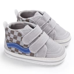 2025 New Baby Canvas Sneakers Anti-slip Soft Plaid Baby Boy Girl Shoes Newborns First Walkers Infant Baby Unisex Casual Shoes