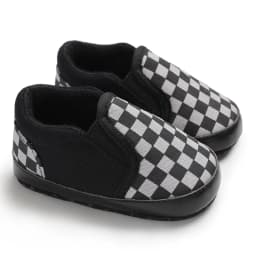 2025 New Baby Canvas Sneakers Anti-slip Soft Plaid Baby Boy Girl Shoes Newborns First Walkers Infant Baby Unisex Casual Shoes