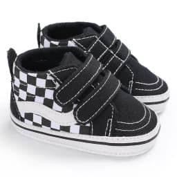 2025 New Baby Canvas Sneakers Anti-slip Soft Plaid Baby Boy Girl Shoes Newborns First Walkers Infant Baby Unisex Casual Shoes