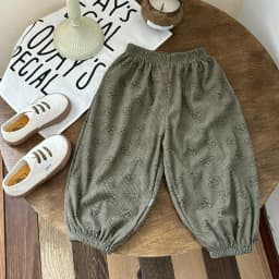 Autumn and Winter Corduroy Sports Pants, Korean Style Harem, Trendy Cartoon Jacquard, Class A, No Fluorescent Agents