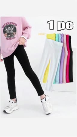 Girl Pants Soft Elastic Kids Leggings Candy Color Girls Skinny Pant Solid Color Trousers for Aged 2-12 Years Children Daily Wear