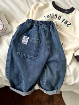 New Spring Summer Children's Clothes Girls Jeans Cotton Loose Baby Boys Harem Pants 1-7Year Toddler Kids Casual Denim Trousers