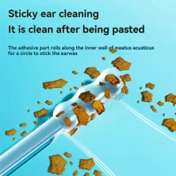 24Pcs/Box Silicone Ear Wax Remover Disposable Adhesive Ear Picks Sticky Earpicks S/L Reusable Ear Cleaner for Kids & Adults