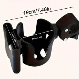 2-in-1 Universal Stroller Water Cup Holder With Phone Holder, Universal Bottle Holder For Wheelchair Stroller Accessories