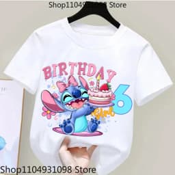 Kids Cartoon Alien T-Shirt Short Sleeve Cotton Tee Cute Graphic Toddler Boys Girls Summer Birthday Gift Tops