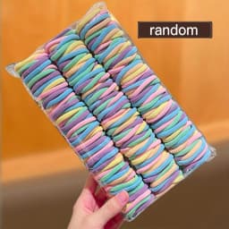 Random 200/600Pcs Women's Model, Large Hair Tie Combination, Suitable for Daily Use, Recommended Gift Hair Accessories