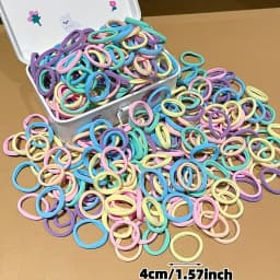Random 200/600Pcs Women's Model, Large Hair Tie Combination, Suitable for Daily Use, Recommended Gift Hair Accessories