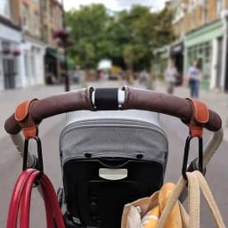 PU Leather Pram Hook Adjustable Baby Stroller Hook Cart Organizer Diaper Bag Hanger Children Boy Girl Travel Baby Accessories