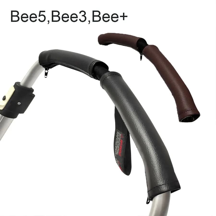 Stroller Handle Cover Suitable for Bugaboo Bee3 Bee5 Bee+ Stroller Accessories PU Leather Zipper Armrest Cover Protective Case