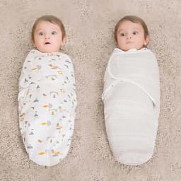Baby Blanket Hat Set Cartoon Printed Cotton Newborn Swaddle Adjustable Infant Sleeping Swaddle Wraps All Seasons 0-6 Months