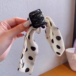 Dot Print Bow Hair Claw For Girl Bowknot Headwear Children High Ponytail Hairpins Sweet Princess Barrettes Kids Hair Accessories