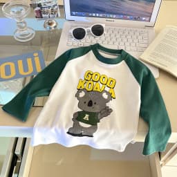 Children's Long Sleeve T-shirt Autumn Tops For Kids Cartoon Cute Children Tees Cotton Toddler Bottom Baby Outfits Clothing