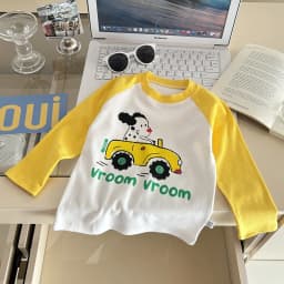 Children's Long Sleeve T-shirt Autumn Tops For Kids Cartoon Cute Children Tees Cotton Toddler Bottom Baby Outfits Clothing