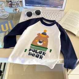 Children's Long Sleeve T-shirt Autumn Tops For Kids Cartoon Cute Children Tees Cotton Toddler Bottom Baby Outfits Clothing