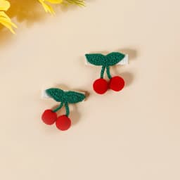 10Pcs Strawberry Cherry Sunflower Cloth Clip Baby Cute Combination Hairpin Children's Hair Accessories For Taking Photos Outside